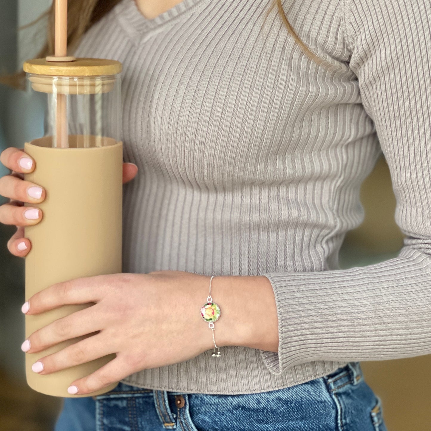 Yellow Rose Bracelet