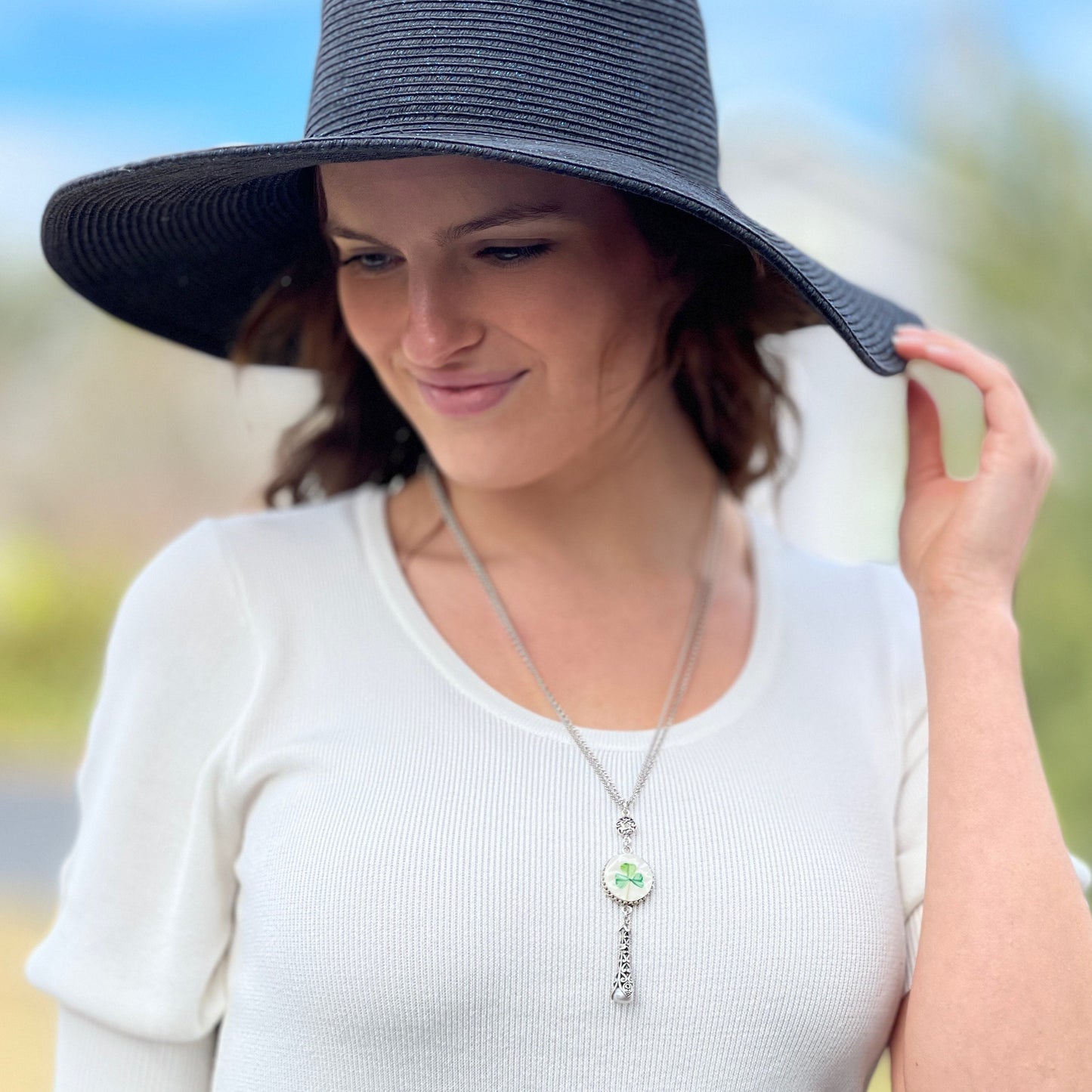 Repurposed Belleek Irish Broken China Jewelry, Pearl Necklace, Sterling Silver Celtic Victorian Jewelry, Ireland, Unique Gifts