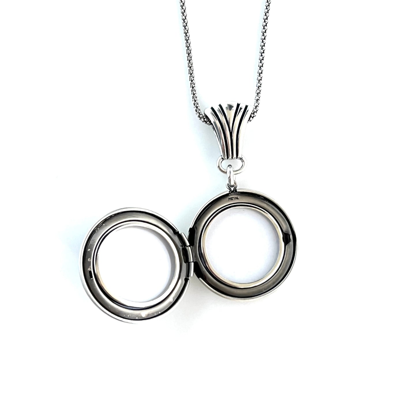 Adjustable Bunny Photo Locket Necklace