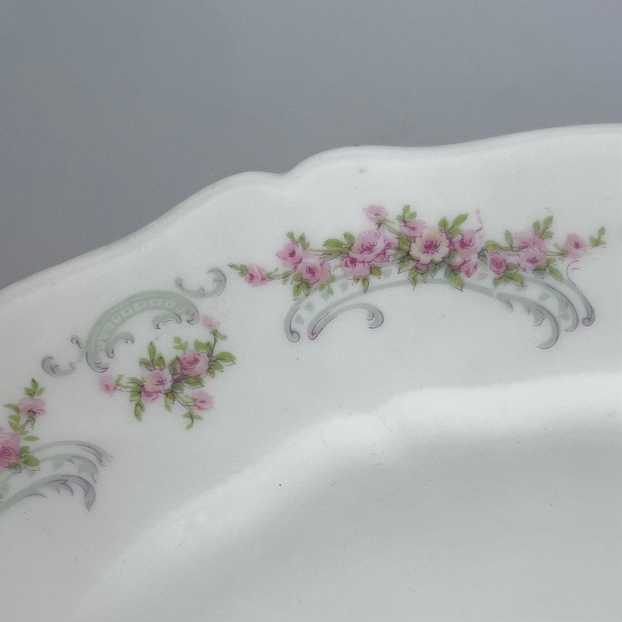 Dainty Pink Rose Bolo Bracelet, Adjustable Sterling Silver Bracelet, Broken China Jewelry, Limoges Porcelain Bracelet, Handmade Jewelry