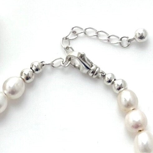 Irish Belleek China, Freshwater Pearl Bracelet, Broken China Jewelry, Unique Handmade Gifts for Women