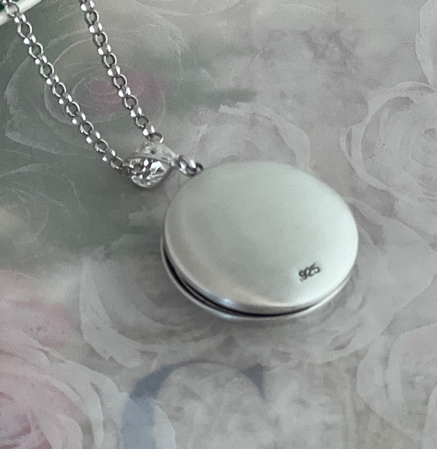 Santa Claus Photo Locket Necklace, Unique Christmas Gifts for Women, Broken China Jewelry, Spode