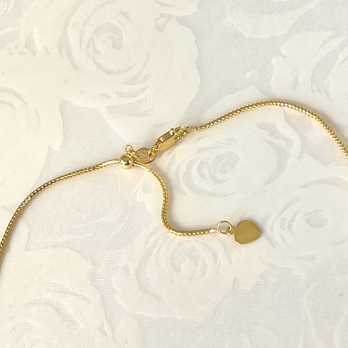 14k Solid Gold Love Birds Blue Willow Vintage China Heart Necklace