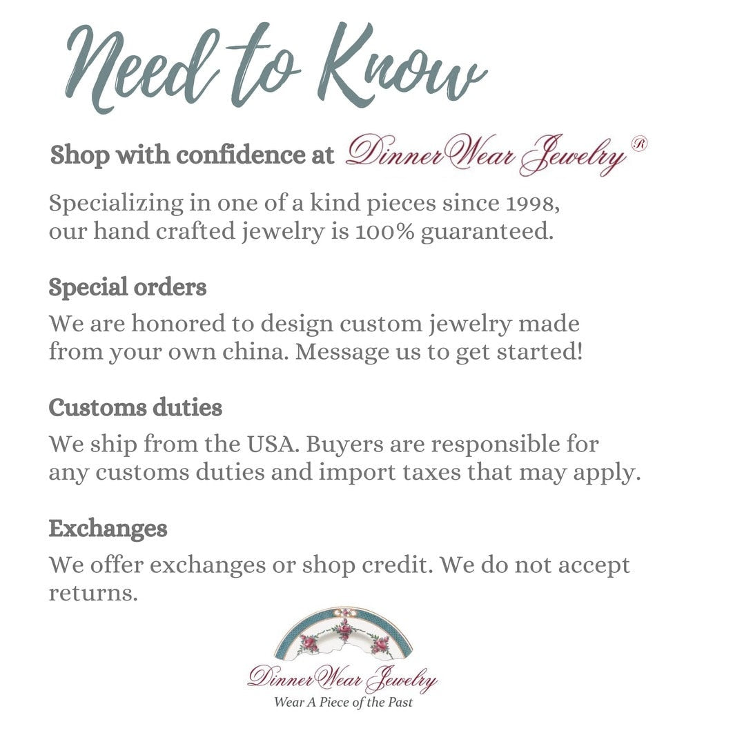 20th Anniversary Gift for Wife, Forget-Me-Not Freshwater Pearl Pearl Bracelet or Set, Broken China Jewelry, Unique Gifts for Women