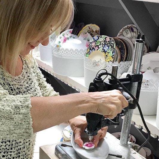 Adjustable Vintage Wedgwood Ring, Broken China Jewelry, Teal Jasperware, Victorian Jewelry, Unique Gifts for Women