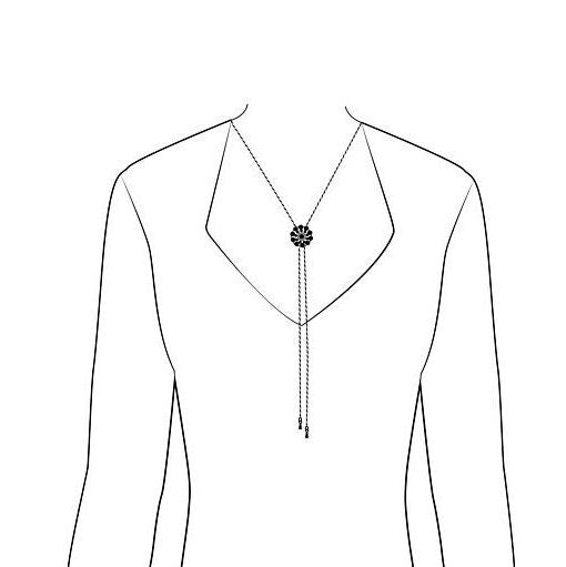 Wedgwood Horse Cameo Crystal Lariat Necklace