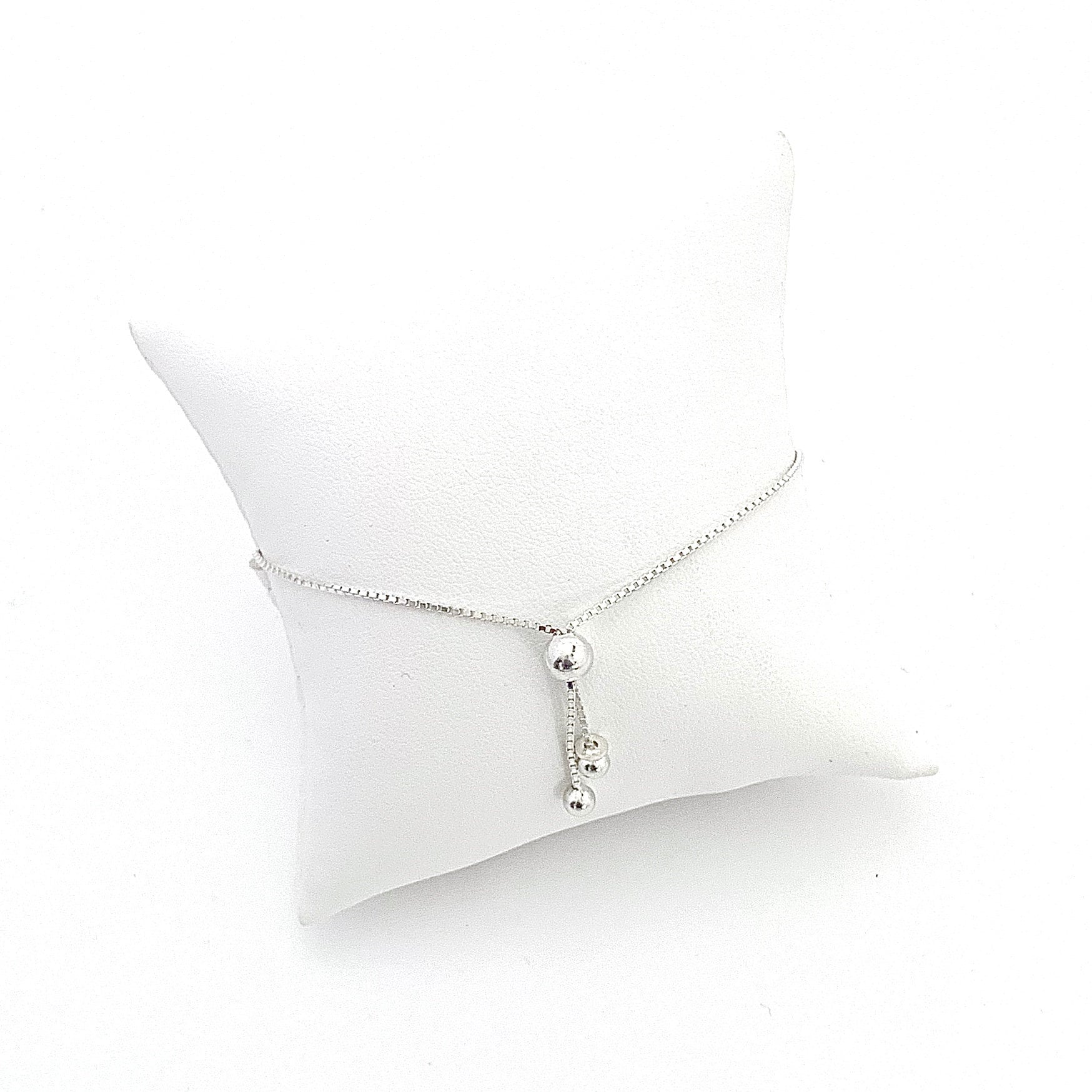 Sterling Silver Forget Me Not Dainty Adjustable Bracelet, Broken China Jewelry Bolo Bracelet, Anniversary Gifts for Women, Love & Friendship