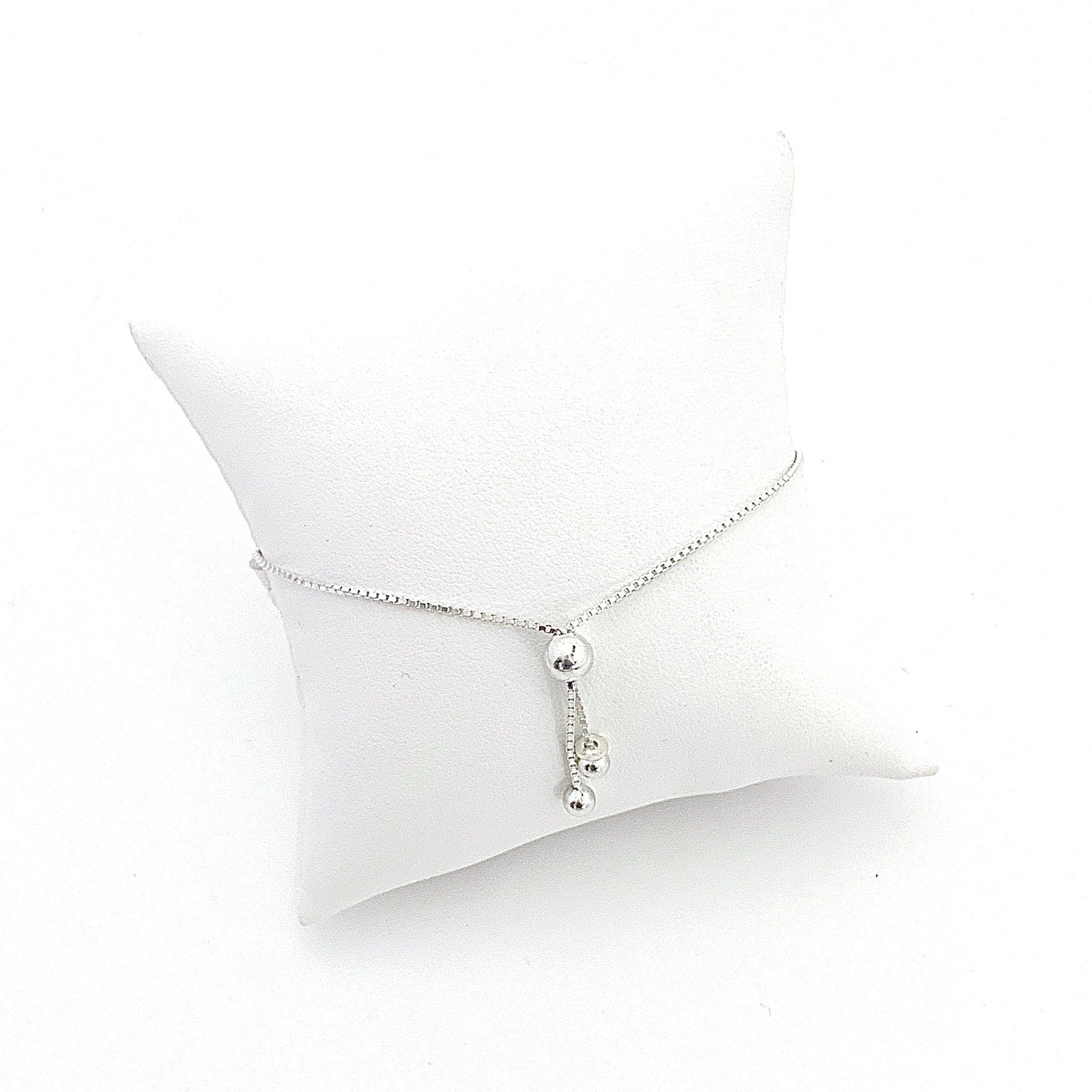 Adjustable Lily of the Valley Bolo Bracelet, Dainty Sterling Silver Bracelet, Unique Broken China Jewelry Gifts for Women, Handmade Jewelry