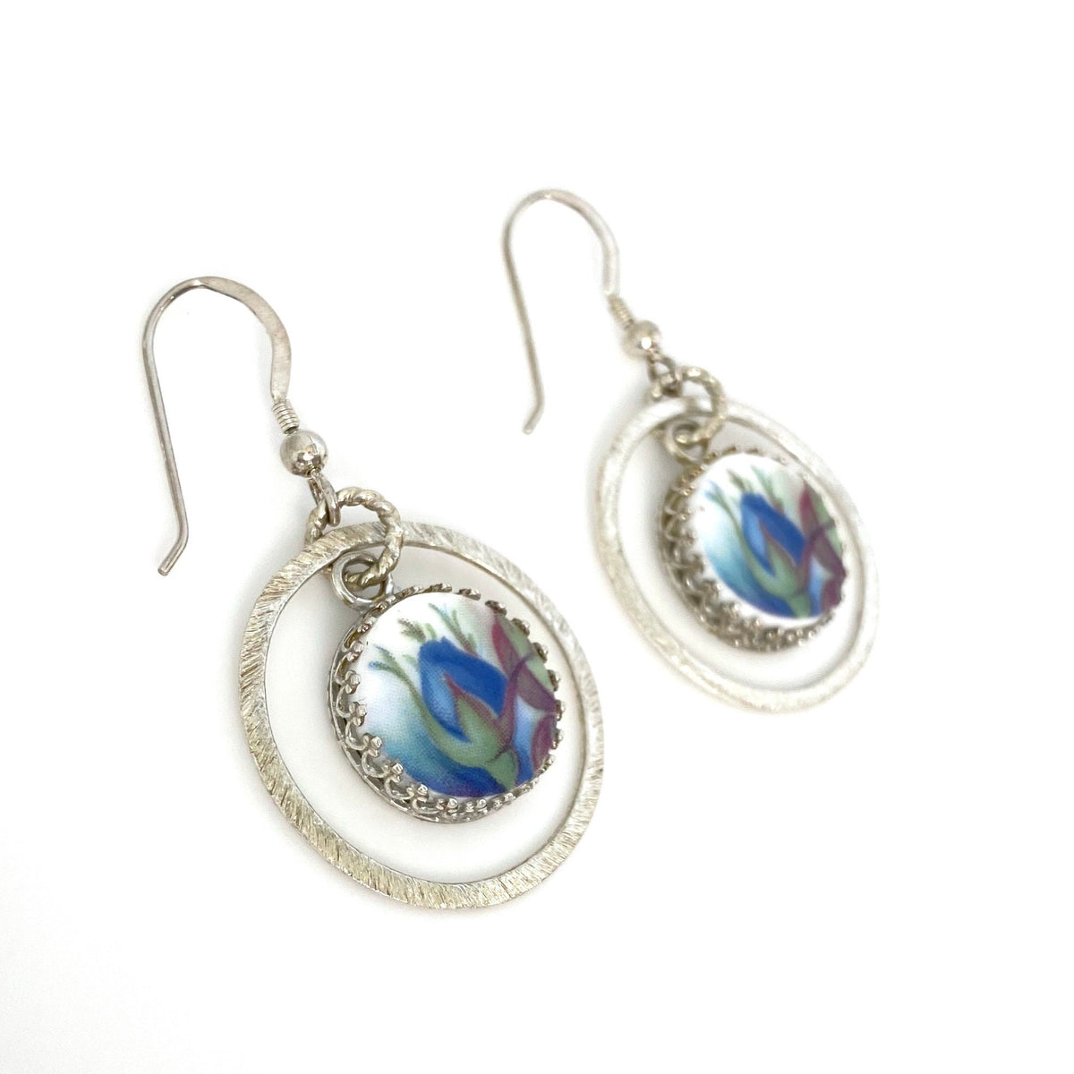 CUSTOM ORDER Broken China Jewelry Earrings, Anniversary Gift for Wife, Memorial Jewelry, Unique Gifts for Women, Custom Jewelry