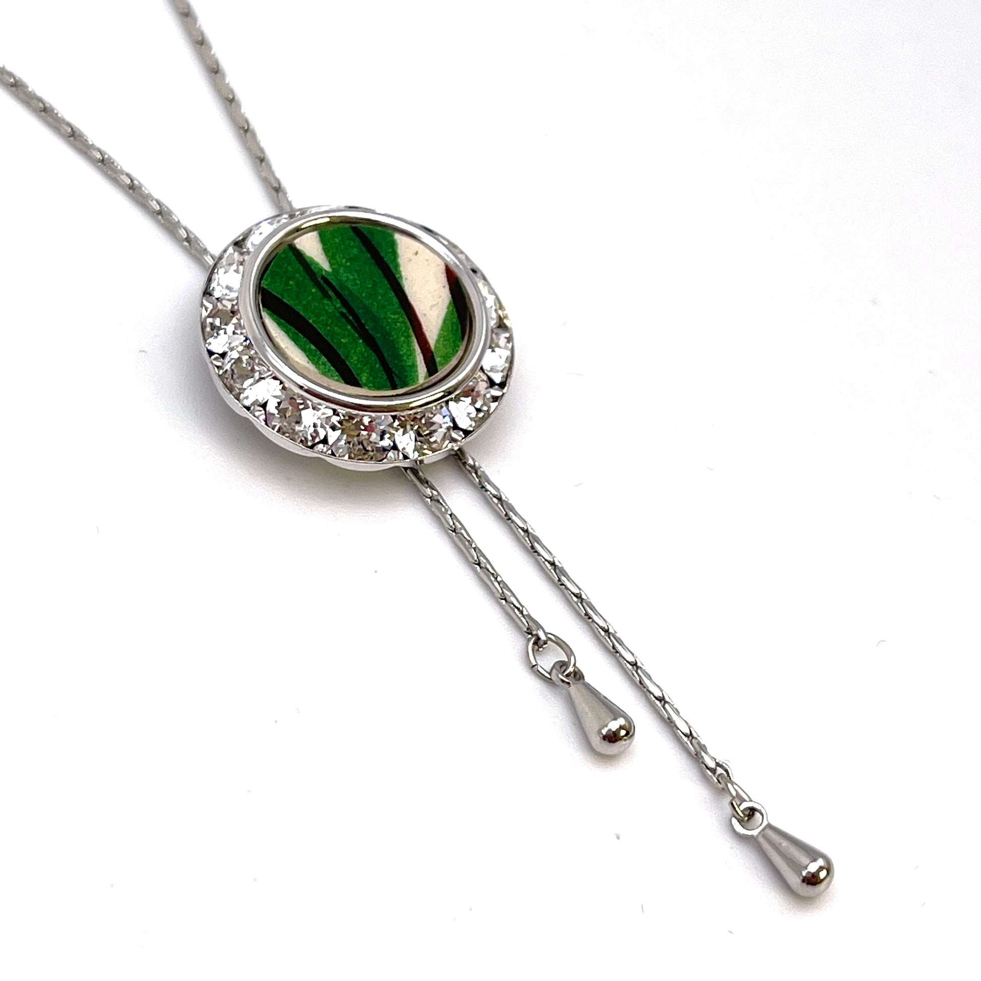 Italian Pottery Lariat Necklace, Unique Jewelry Gifts from Italy, Gifts for Women