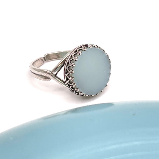 Fire King Jadeite Ring