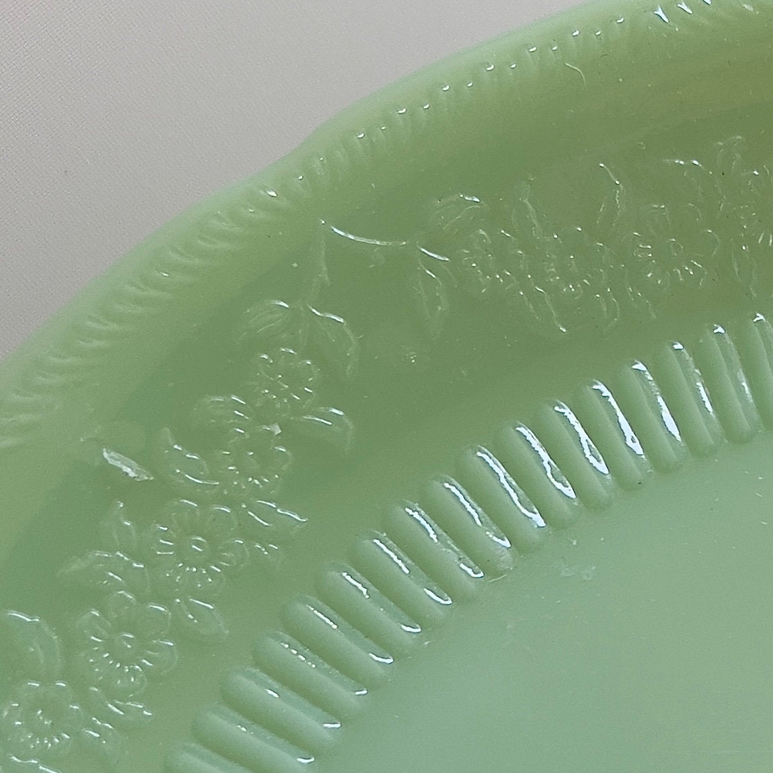 Jadeite Fire King Alice Ring, Vintage Green Jadeite Glassware, Jadeite Junkies, Broken China Jewelry, Unique Gifts for Women