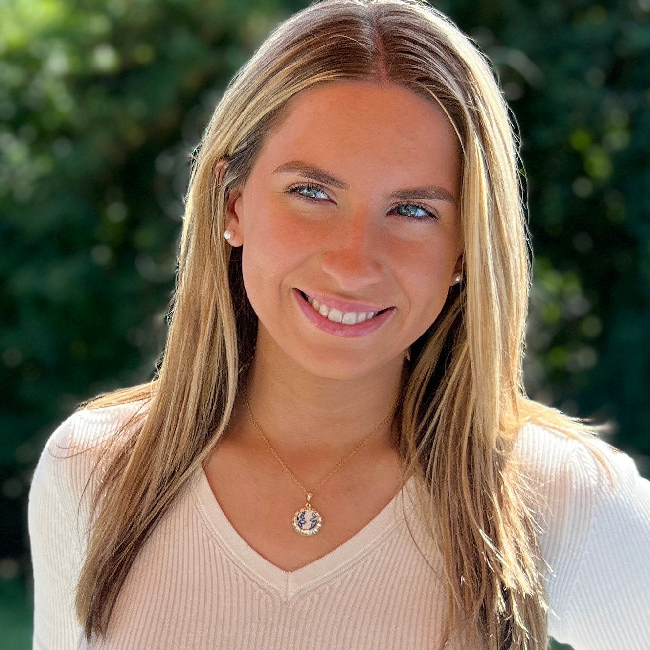 Blue Willow Love Birds, Gold Crystal Necklace, Broken China Jewelry Anniversary Gifts for Her