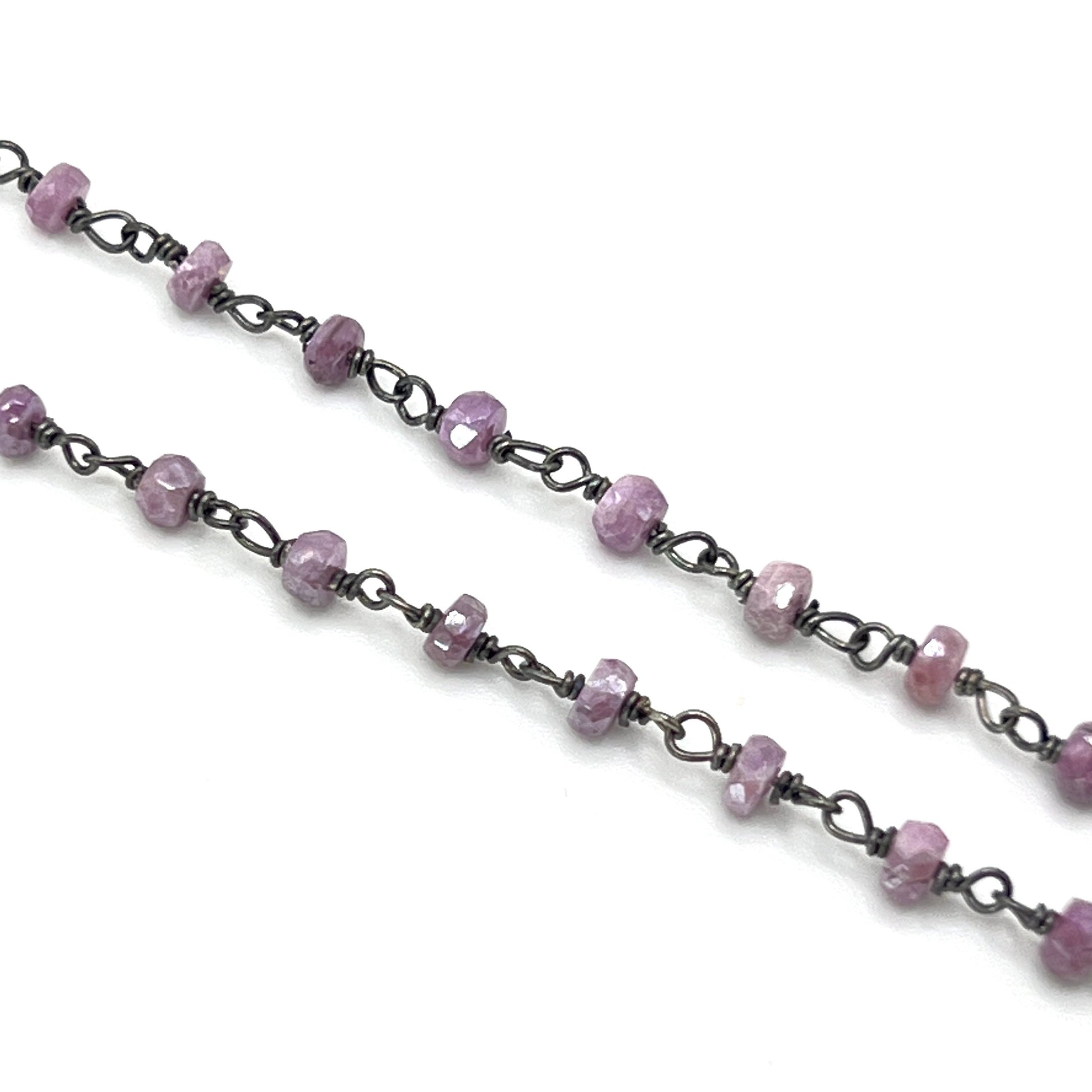 One-of-a-Kind 20th Anniversary Gift for Wife, Sterling Silver Sapphire Necklace, Artisan China Jewelry