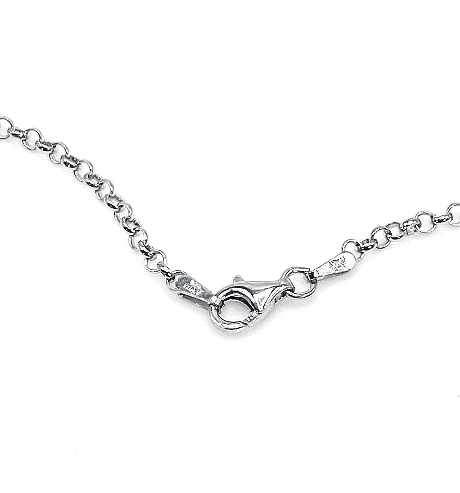 Dainty Forget Me Not Crystal Necklace, 20th Anniversary Gift for Wife, Vintage Broken China Jewelry