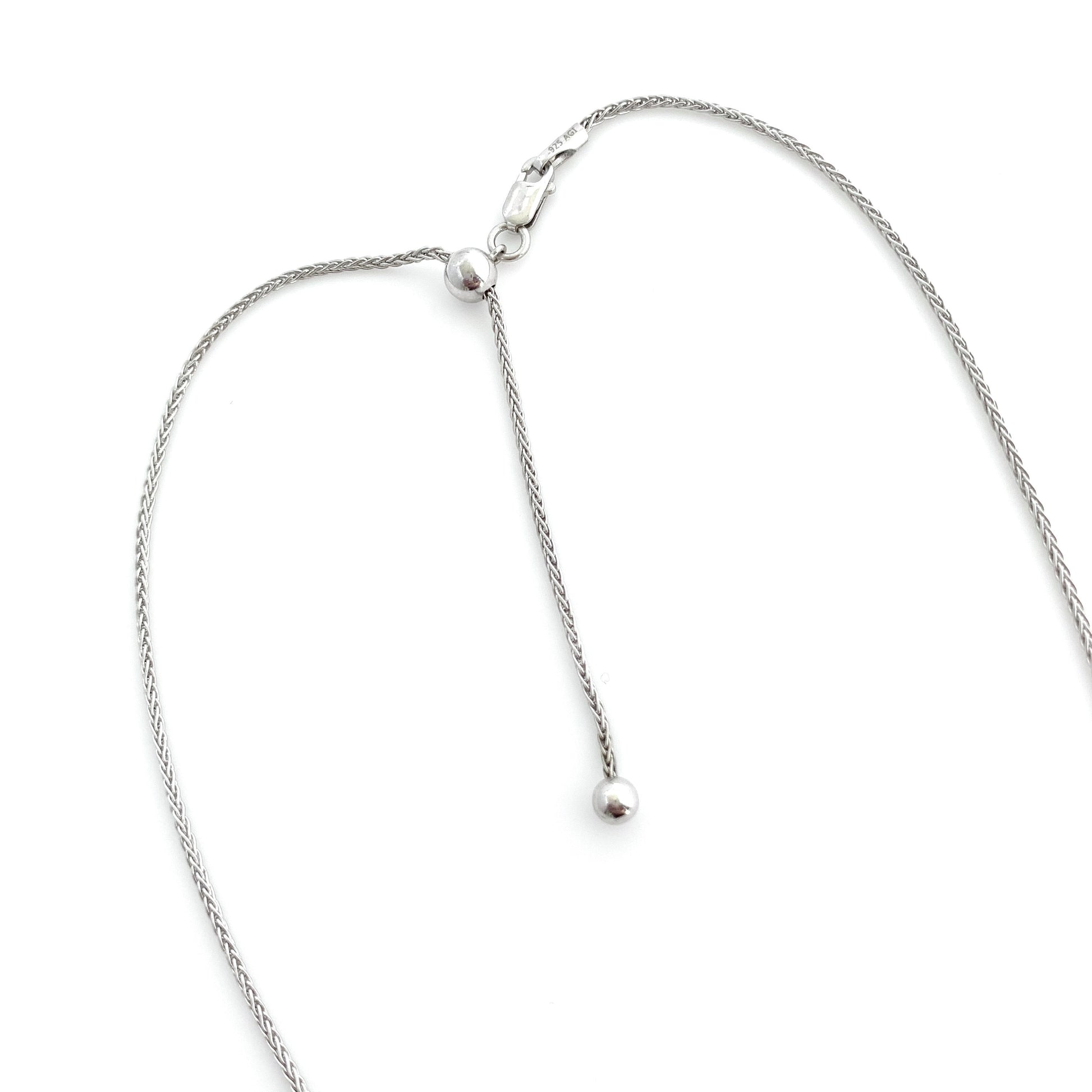 Forget Me Not Sapphire and Pearl Necklace, 20th Anniversary Gifts, Sterling Silver Broken China Jewelry