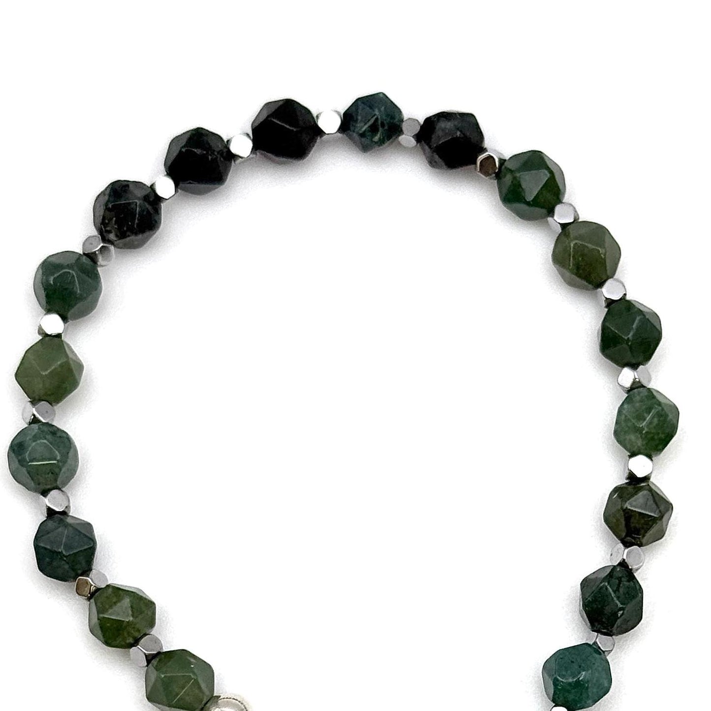 Unique Gemstone Christmas Bracelet, Broken China Jewelry Gift for Wife