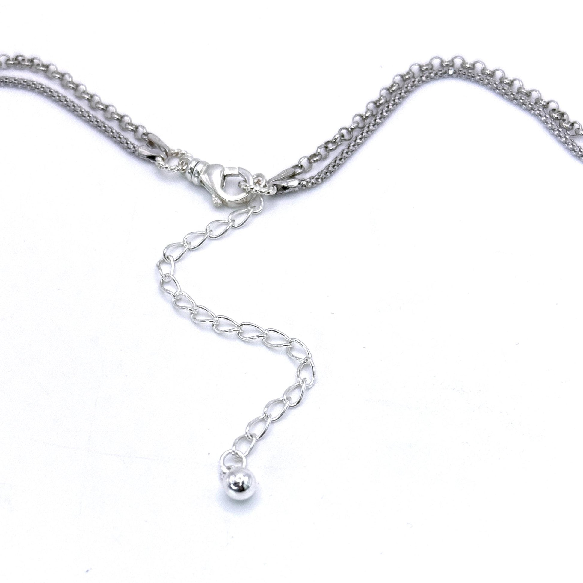 CUSTOM ORDER Pearl Drop Double Chain China Necklace, Custom Broken China Jewelry, Family Jewelry, Memorial Jewelry, Gifts for Women