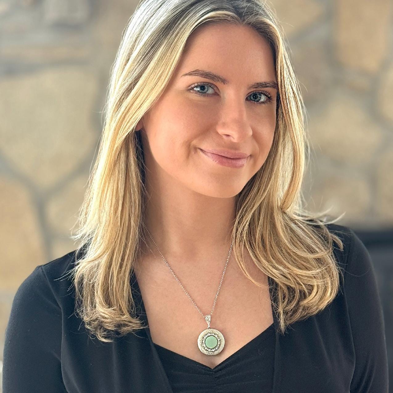 Jadeite Photo Locket, Vintage Fire King, Victorian Style Crystal Locket Necklace