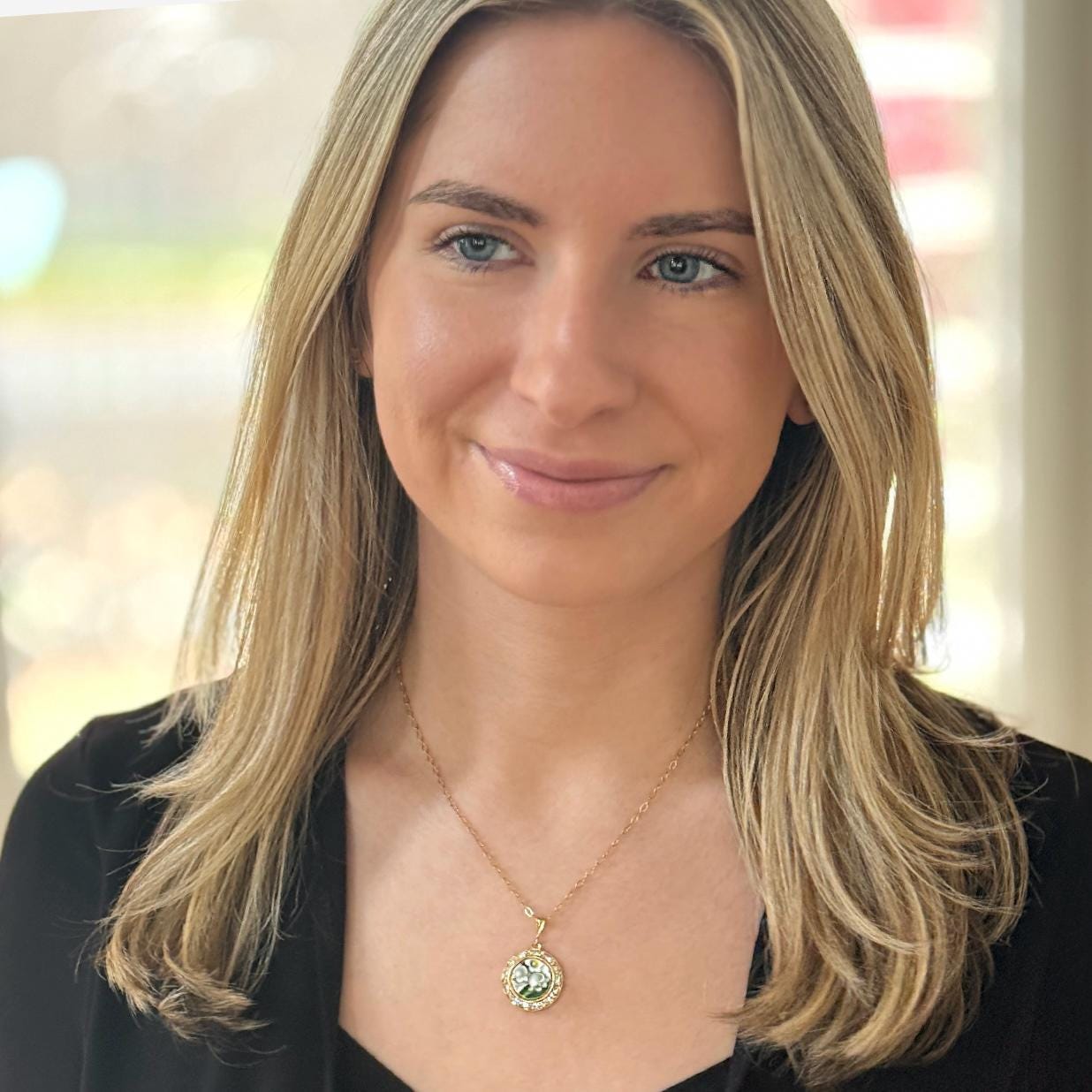 Lily of the Valley Necklace, 20th Wedding Anniversary Gift for Wife, Gold Crystal Broken China Jewelry