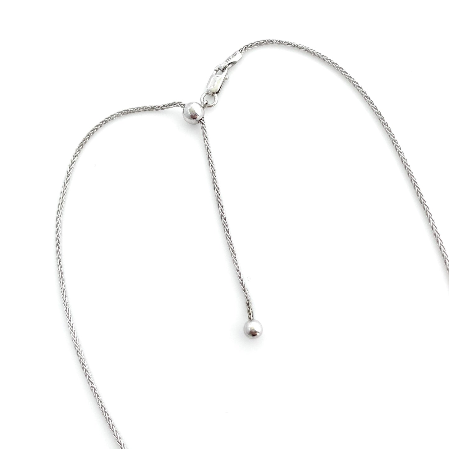 Victorian Sterling Silver Locket Necklace, Vintage China Jewelry, 20th Anniversary Gift