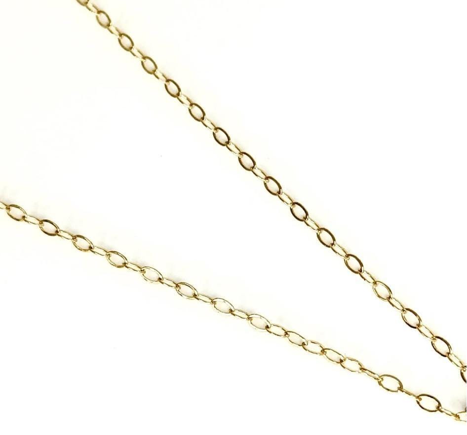 One-of-a-Kind 18th Anniversary Gift for Wife, Dainty Gold Crystal Porcelain Necklace