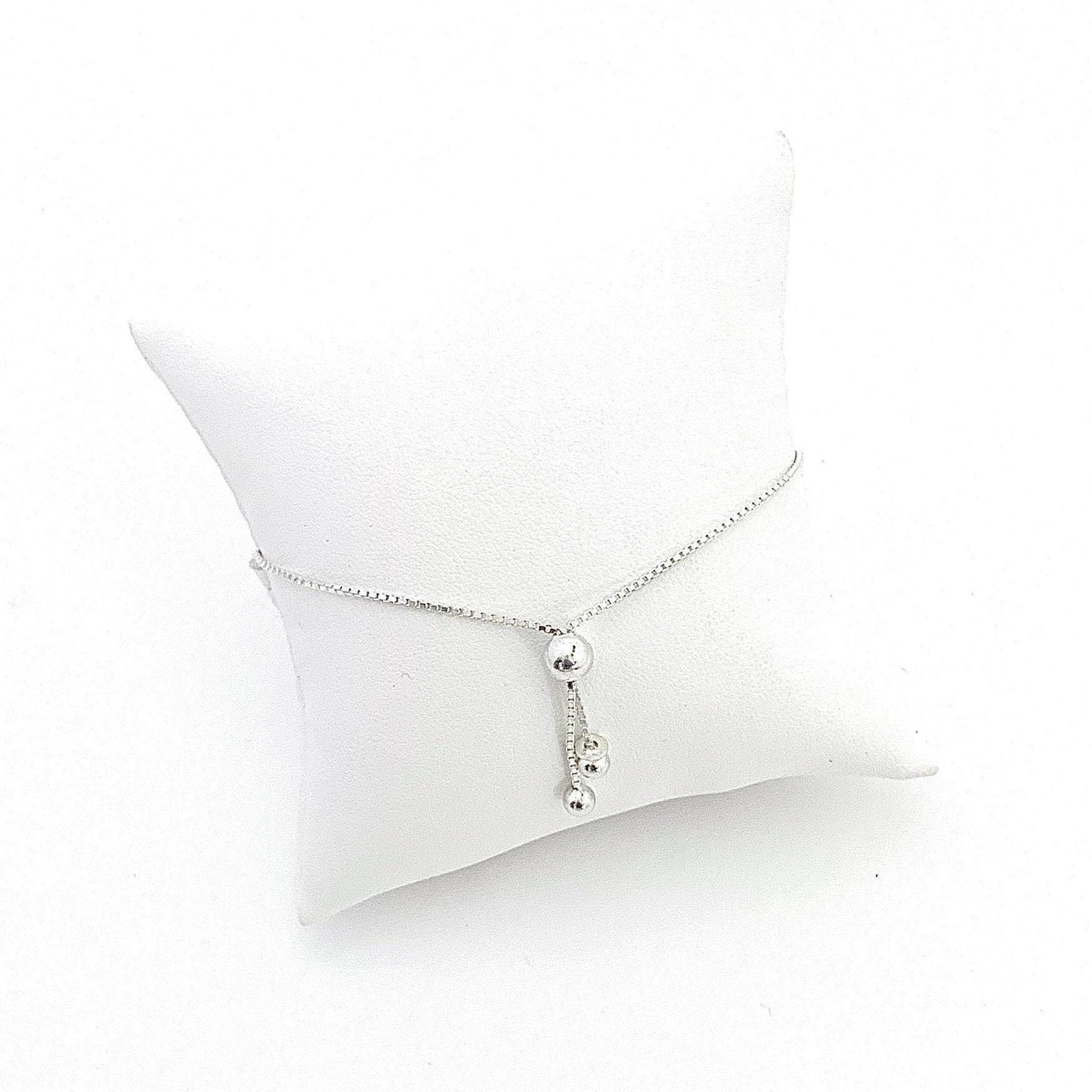 Antique French Porcelain, 18th Wedding Anniversary Gift for Wife, Dainty Adjustable Sterling Silver Bracelet