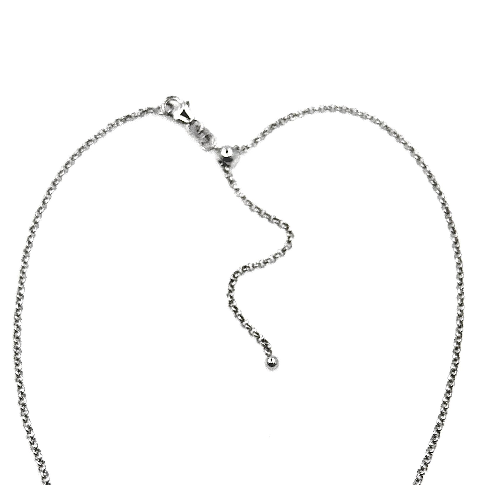 Sterling Silver Love Birds Heart Necklace, Gemstone Jewelry, 18th Wedding Anniversary Gift for Wife