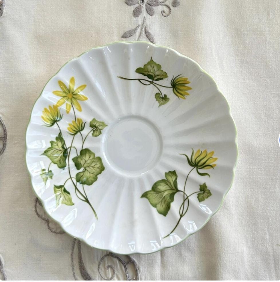Shelley China Tea Cup and Saucer, Vintage English China, 20th Anniversary Gift for Wife