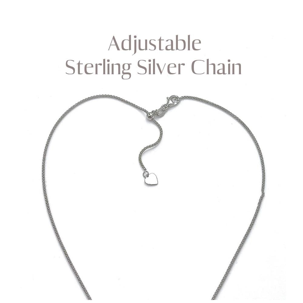One-of-a-Kind Love Birds Necklace, 20th Anniversary Gift for Wife, Sterling Silver Blue Willow Jewelry, Adjustable