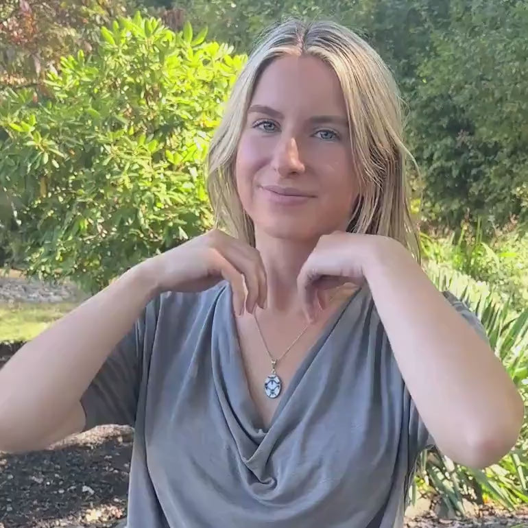 Handmade Artisan Jewelry, Lomonosov Porcelain, 18th and 20th Anniversary Gift for Wife, Broken China Jewelry, Gifts for Women