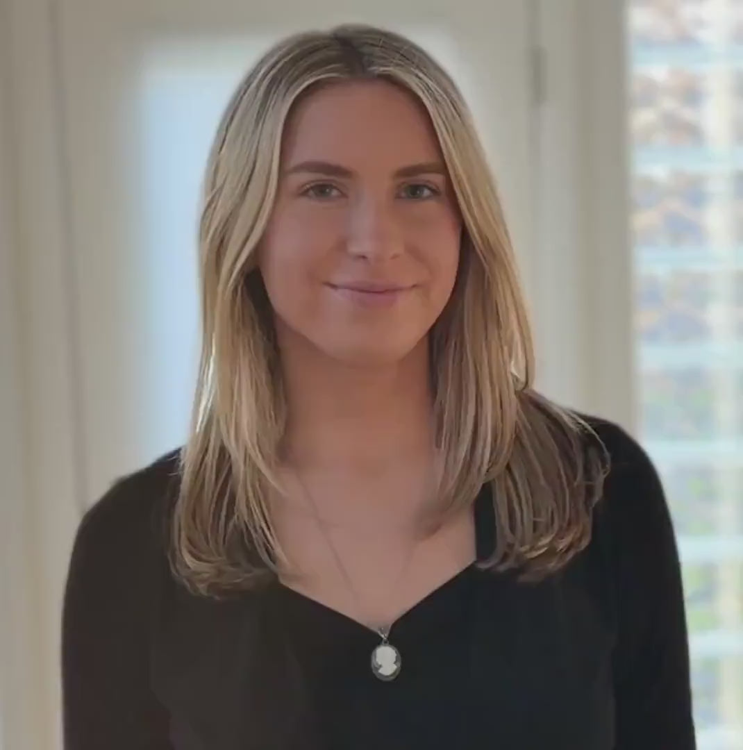 Vintage Mother of Pearl and Abalone Shell Cameo Necklace, Sterling Silver Victorian Marcasite Jewelry