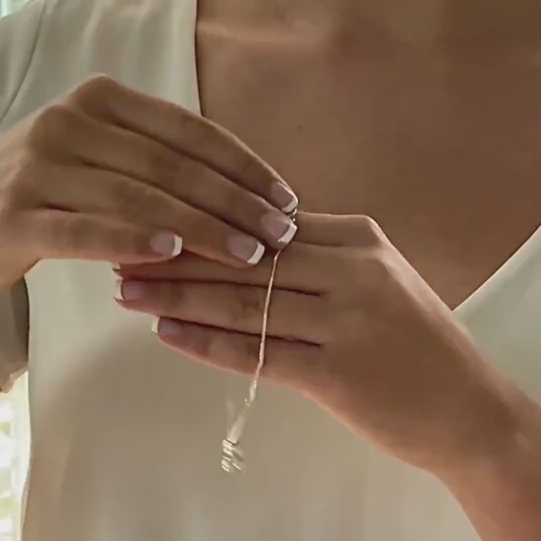 Antique porcelain 18th Wedding Anniversary Gift for Wife, Dainty Adjustable Sterling Silver Bracelet, French Porcelain