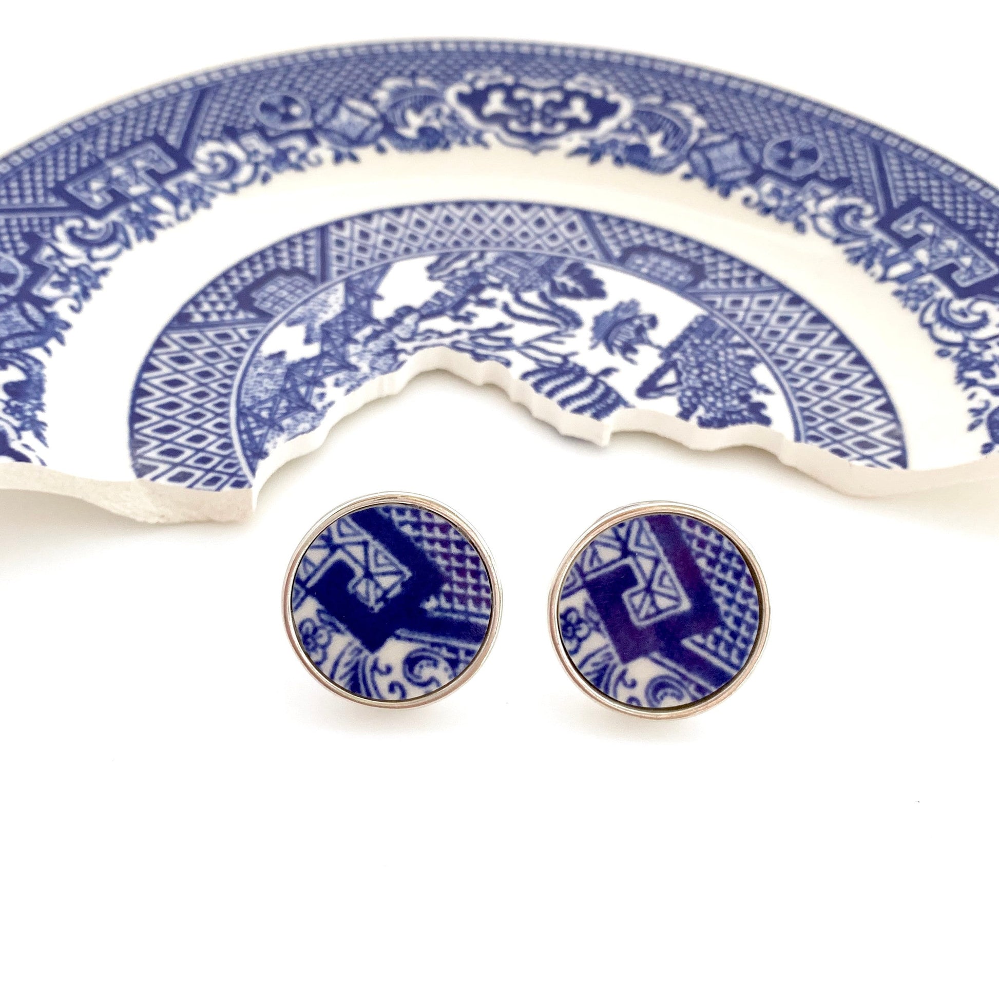 CUSTOM ORDER China Cufflinks Broken China Jewelry Cuff Links Made From Your China Memorial Jewelry Custom Jewelry