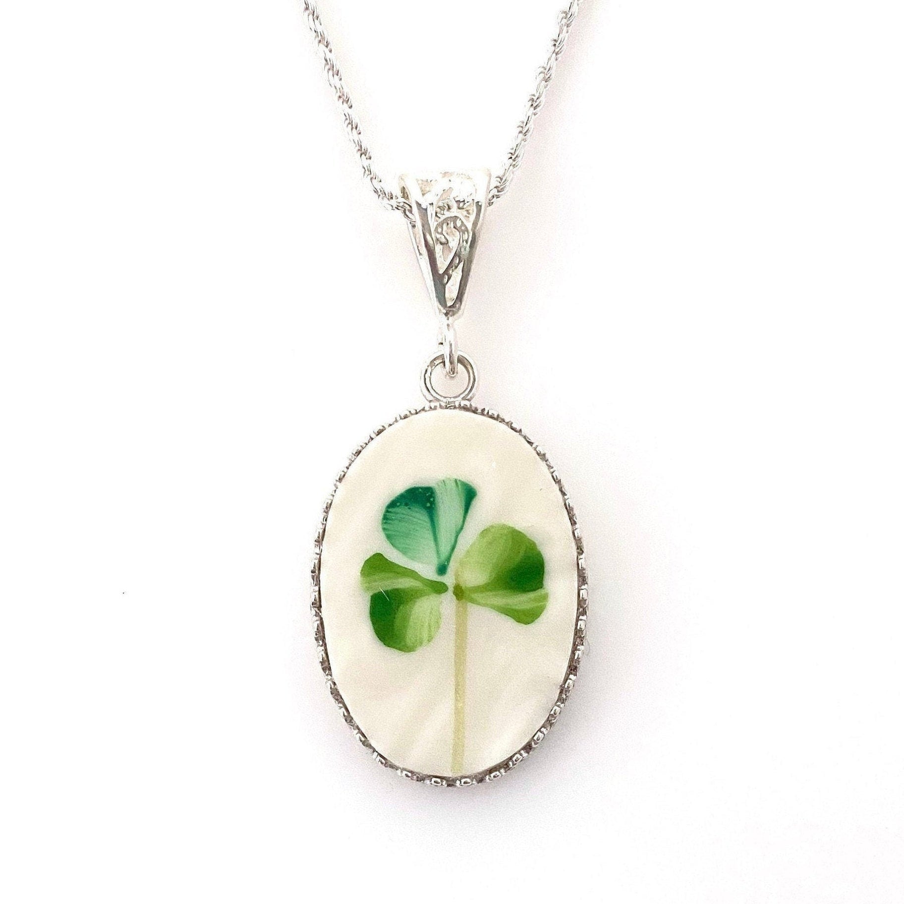 Celtic Necklace, Irish Broken China Jewelry, 20th Anniversary Gift for Wife, Sterling Silver, Belleek China from Ireland, Gifts for Her