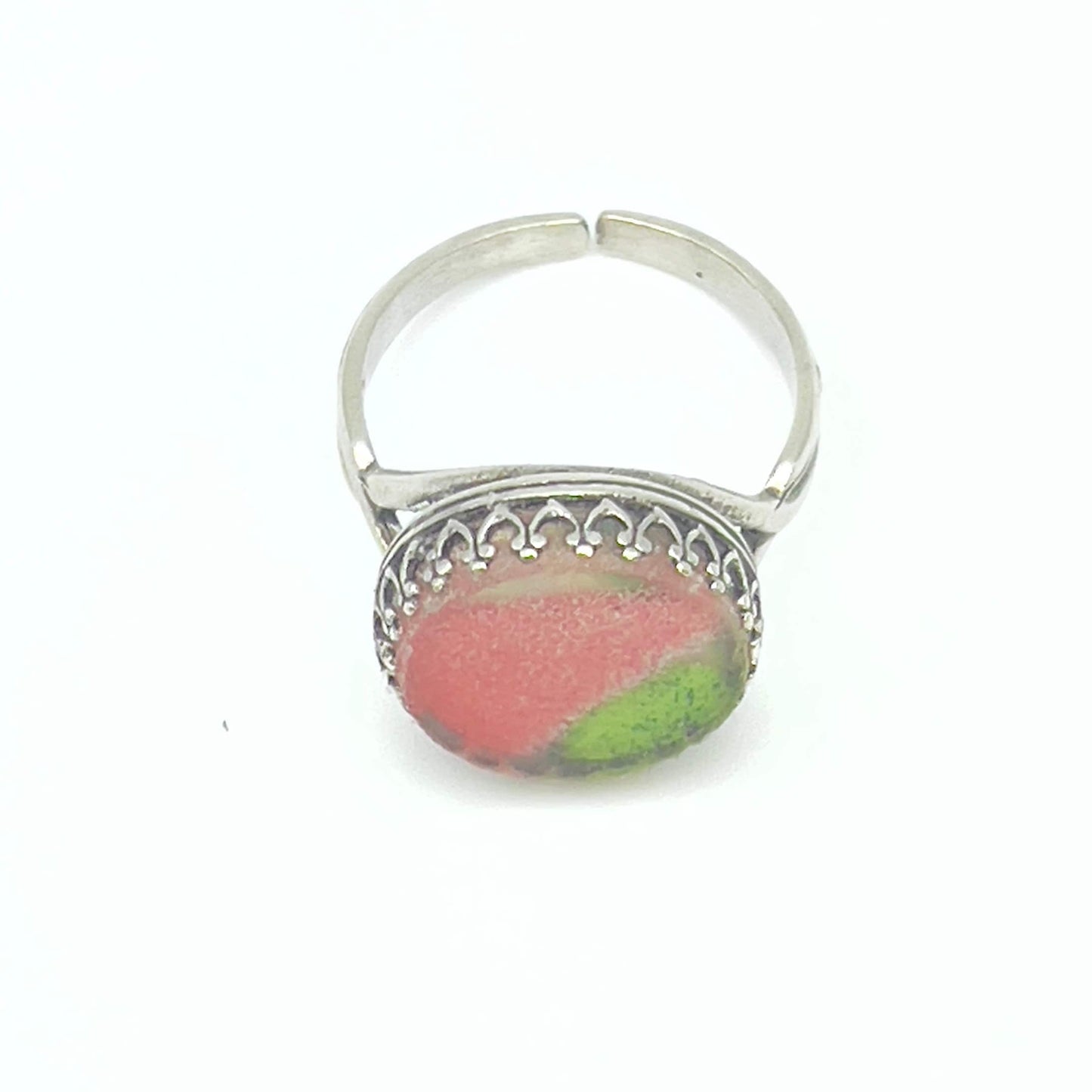 Upcycled Sydenstricker Glass Ring, Artisan Jewelry Gifts for Women, Cape Cod